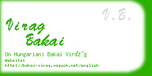 virag bakai business card